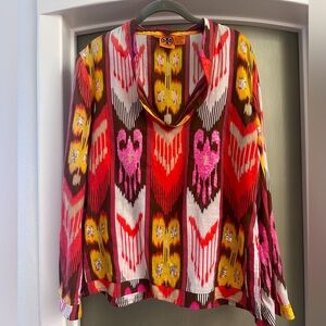 Tory Burch Ikat Aztec top size 12